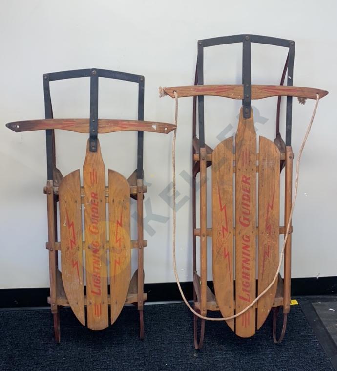 2 Lightning Guider Metal Runner Sleds