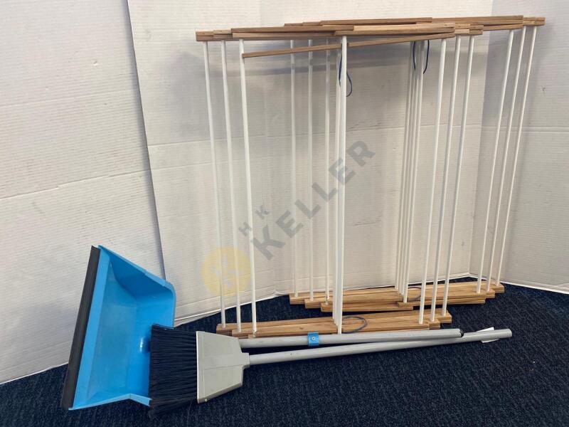 Drying Racks and Broom Set