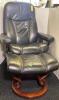 Adjustable Leather Lounge Chair and Footrest
