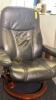 Adjustable Leather Lounge Chair and Footrest - 5