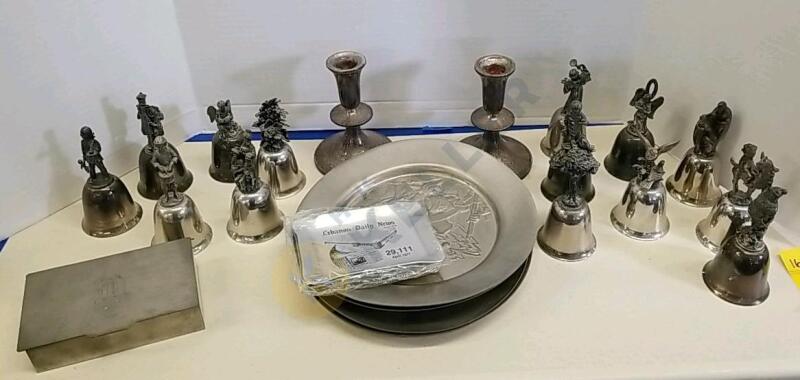 Pewter Hamilton Plates, Sterling, and More