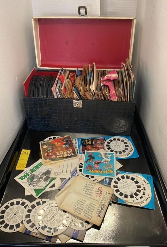 Various 45s Records and View-Master Reels