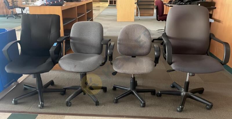 4 Office Swivel Chairs