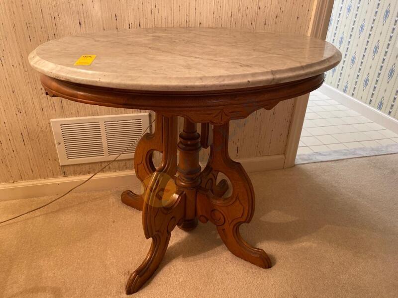 Marble Top Side Table