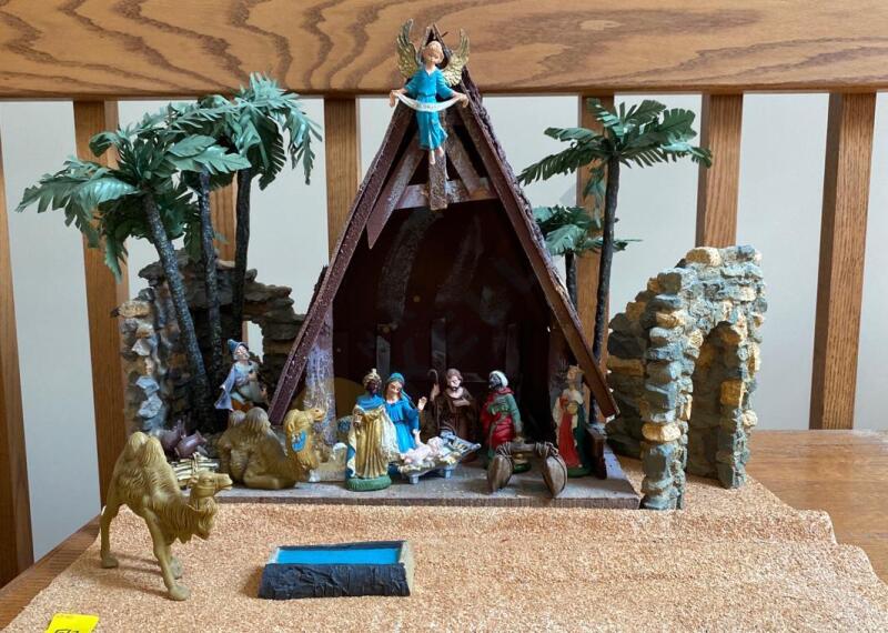 Vintage Nativity Scene Made in Italy