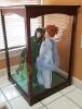 2 Porcelain Dolls in Glass Display Case - 5