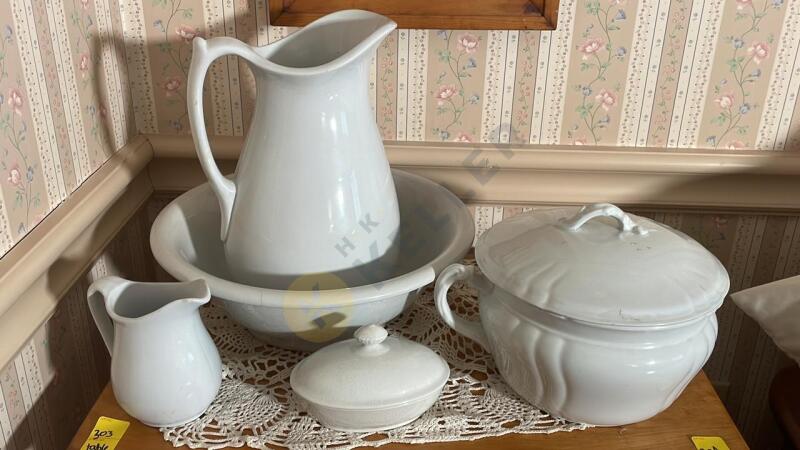 Pitcher & Bowl, Chamber Pot, and More