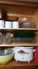 Contents of 4 Upper Cabinets with Pyrex and More - 2