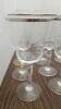 Silver Rimmed Stemware - 3