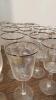 Silver Rimmed Stemware - 5