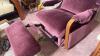 Velour Upholstered Lounge Chair - 6