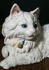 Cast Iron Painted Cat Doorstop and Ceramic Cat - 6