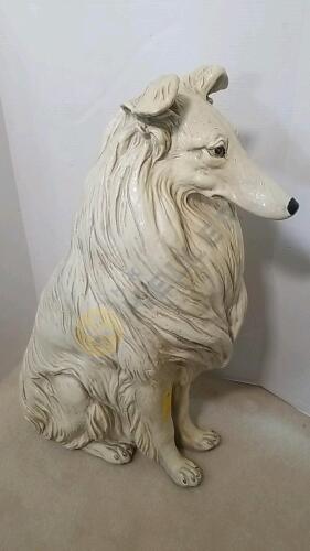 Hollow Resin Dog Statue