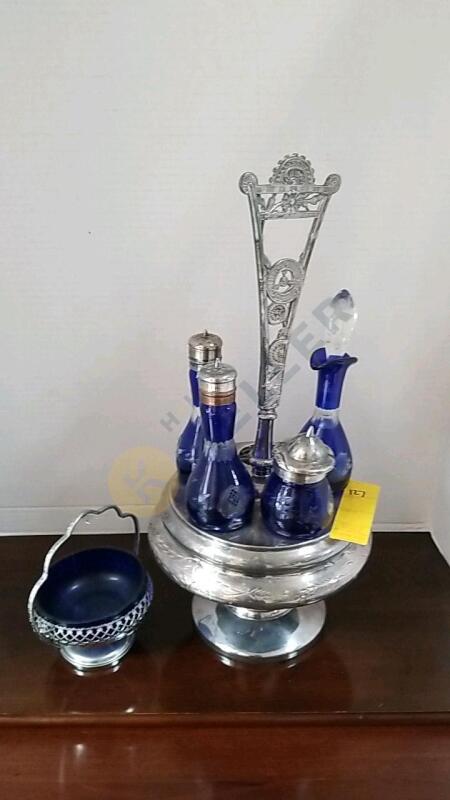 Vintage Victorian Cruet Set Early 1800’s and more