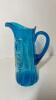 Bohemian Mary Gregory Pitcher and Glass Set - 5