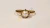 10K Gold Pearl Ring and Earring Back - 6