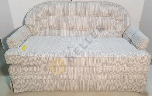 Retro Fabric Love Seat