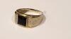 10K Gold Men's Ring with Black Onyx - 2