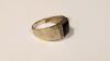 10K Gold Men's Ring with Black Onyx - 3