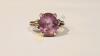 14K Gold Ring with Purple Stone - 5