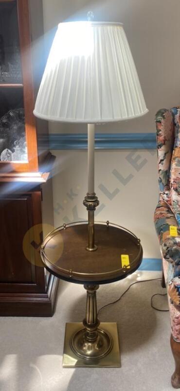 Floor Lamp with Attached Table