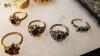 Rings, Bracelets, Pins, Pierced Earrings, and Box - 12