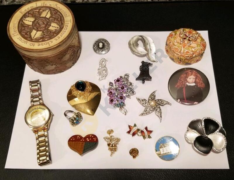 Pins, Watch, Ring, and Trinket Boxes