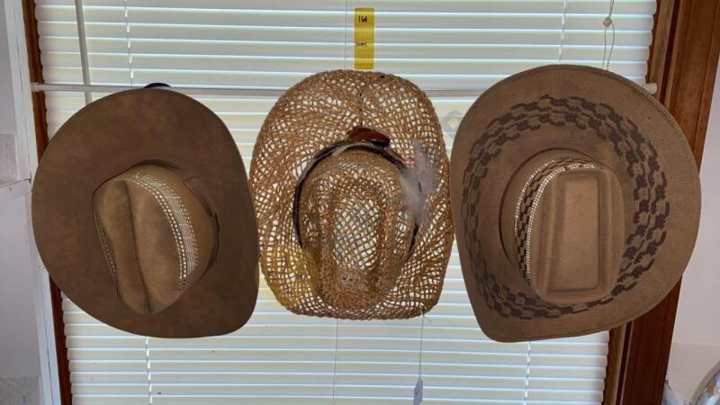 3 Western Style Hats