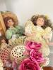 Porcelain Dolls, Wooden Doll Cradle, and More - 8