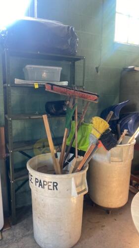 Trash Toters, Metal Shelf, Shovels and More