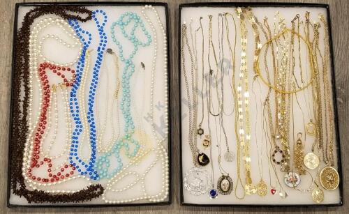 Gold-Tone, Silver-Tone, and Beaded Necklaces