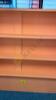 1 Backless Painted Wood Bookshelf - 2