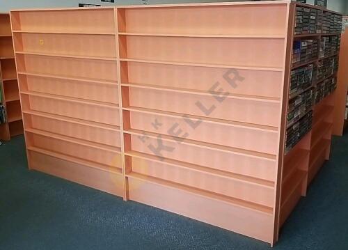 Wooden Painted U Shelving Unit