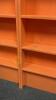 3 Backless Painted Wooden Bookshelves - 3