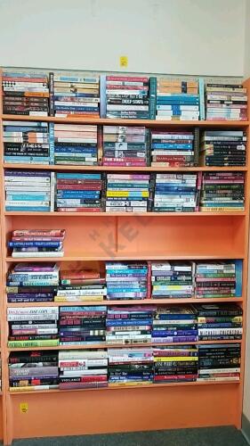 7 Shelves of Paperback and Hardback Fiction Books