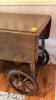 Wooden Rolling Drop Leaf Tea Cart - 2