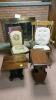 Wooden Chair with Needlework and Nail Head Accent, And More