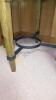 2 Wooden Side Tables with Metal Legs and Oval Mirror - 5