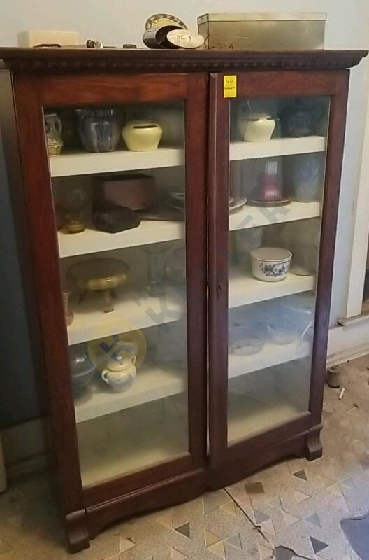 Vintage Wooden Display Cabinet