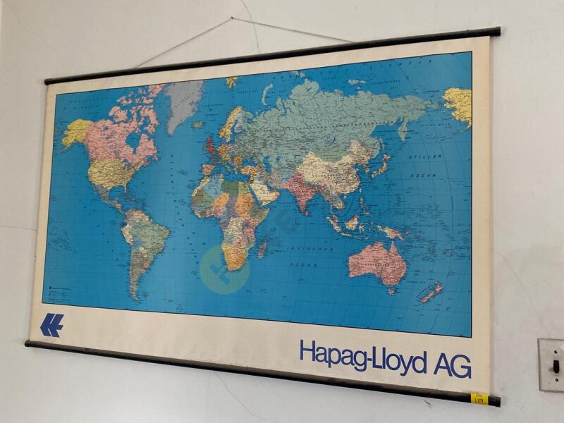 World Map Hanging Wall Art