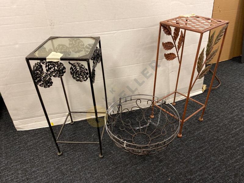 Metal Plant Stands and Hanging Plant Holder