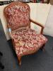 Wood and Upholstry Accent Chair