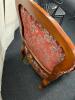 Wood and Upholstry Accent Chair - 9