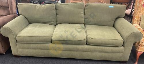 Olive Colored Sofa