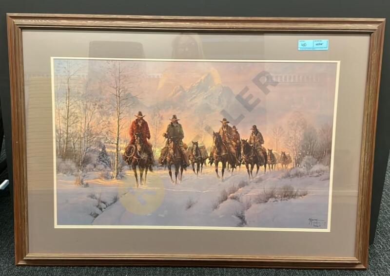 Signed and Numbered G. Harvey “Carefree Cowboys” Print