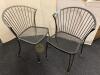 Pair of Metal Bistro Chairs