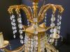 Electric Crystal and Brass Hanging Chandelier - 3