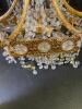 Electric Crystal and Brass Hanging Chandelier - 5