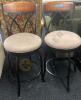 Pair of Cushioned Barstools