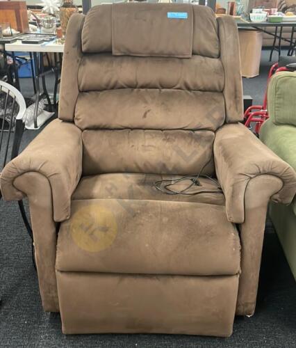 Brown Microfiber Electric Recliner